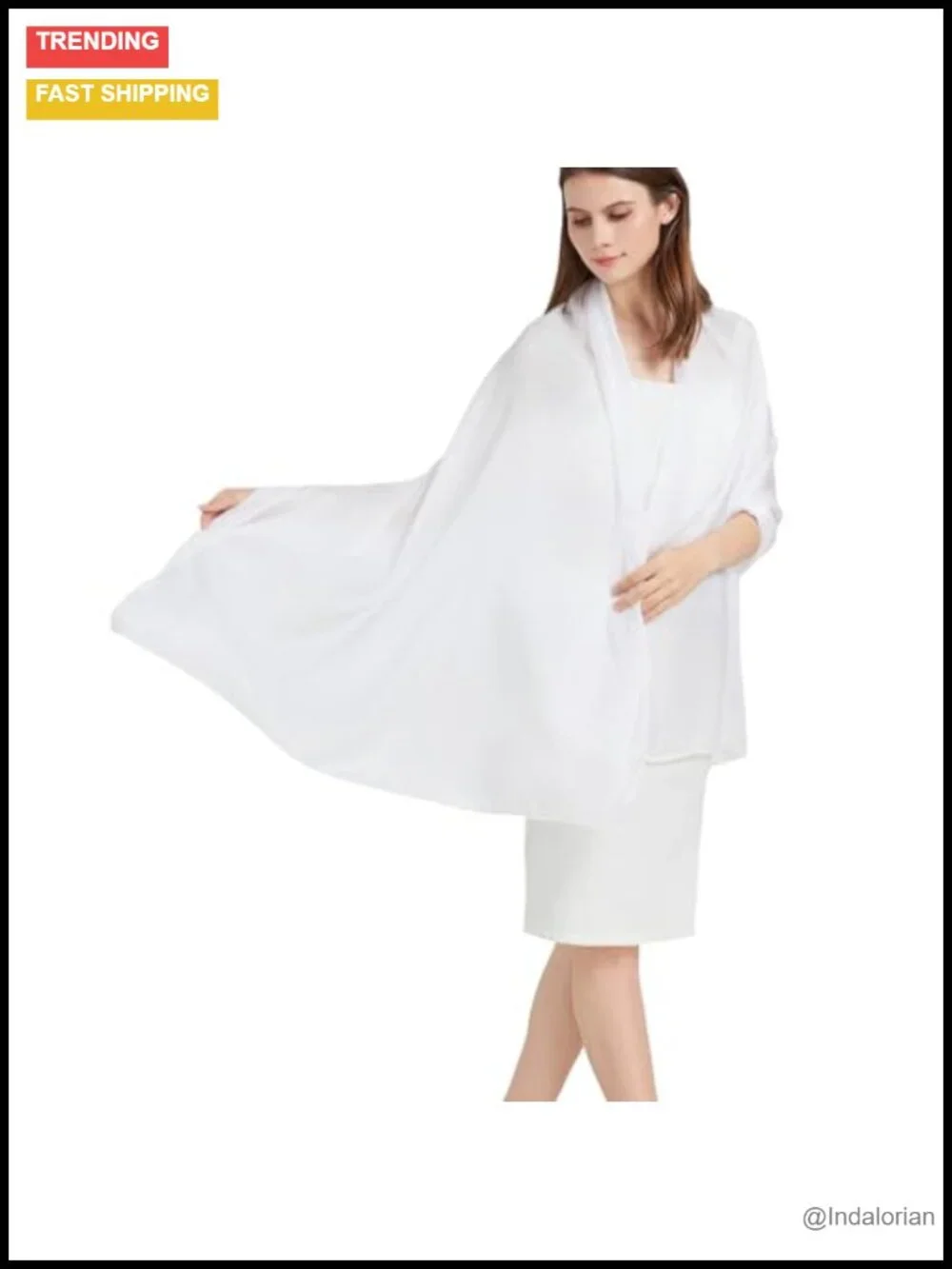 100% Mulberry Silk Long Large Scarf Shawl Travel Wrap for Women